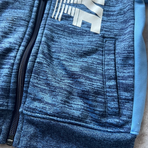 Nike Toddler Blue Heather Full-Zip Hooded Jacket - Picture 3 of 8